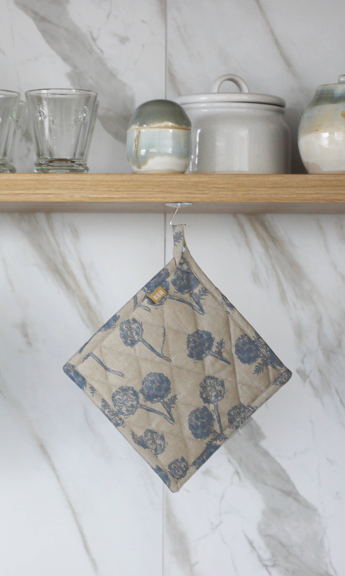 Pot Holder / Trivet Artichoke Dark Slate