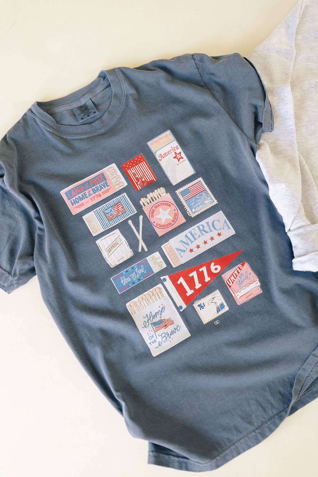 4th of July Match Box Graphic Tee