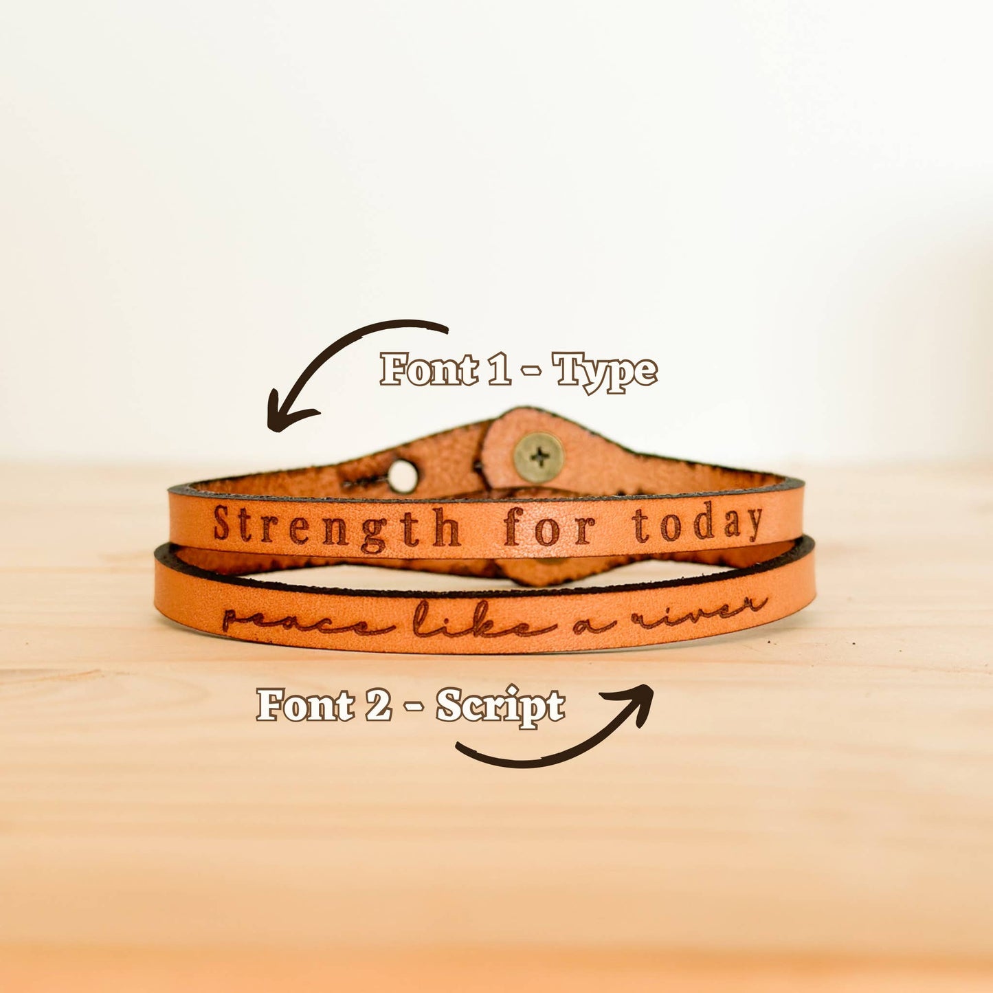 Brown Leather Stacking Bracelet | Chosen