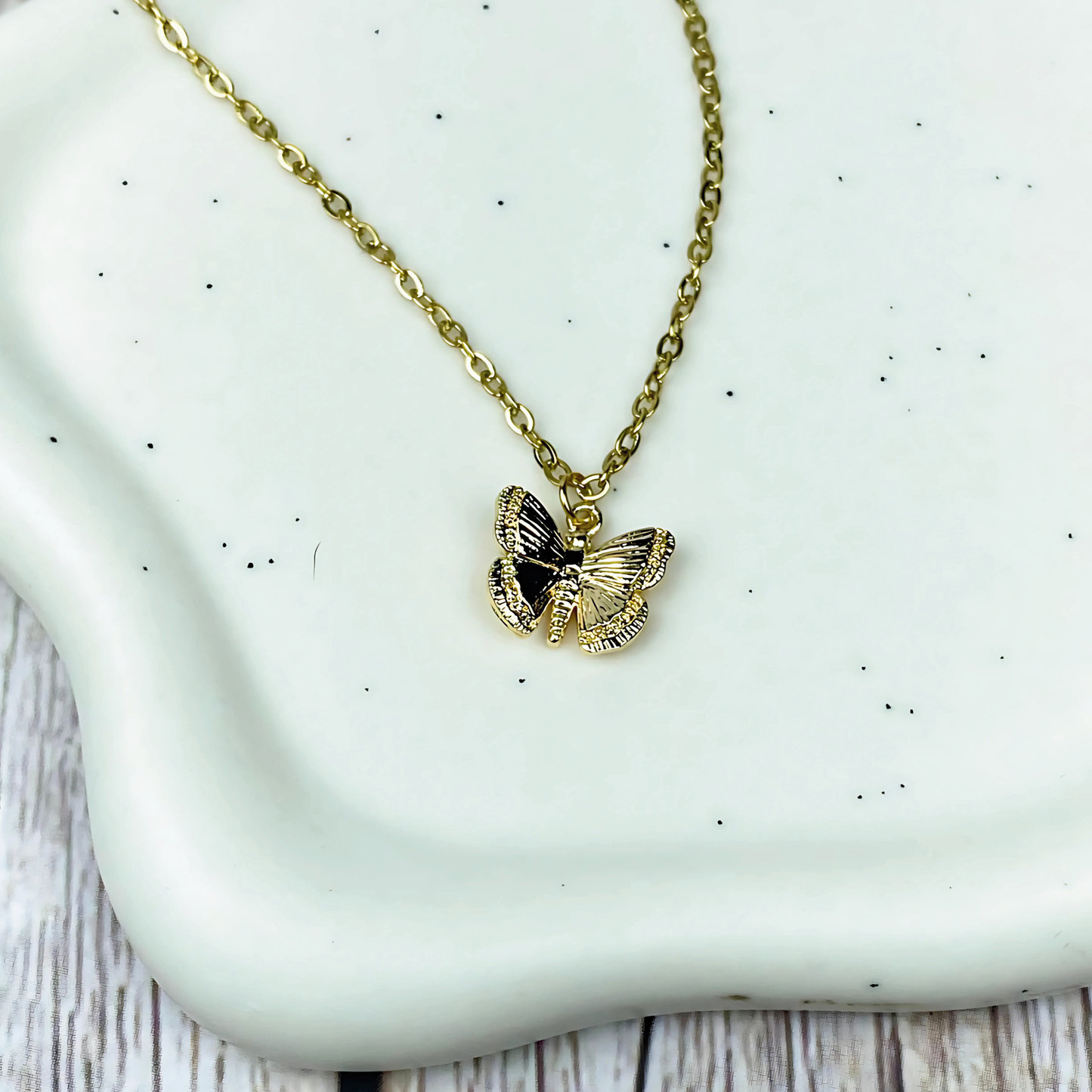Made New Butterfly Charm Necklace | Christian Jewelry