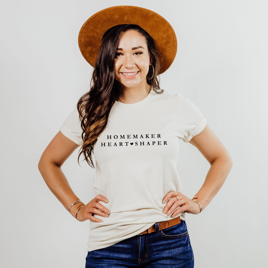 Homemaker Heart Shaper Tshirt : Natural (S-4X)