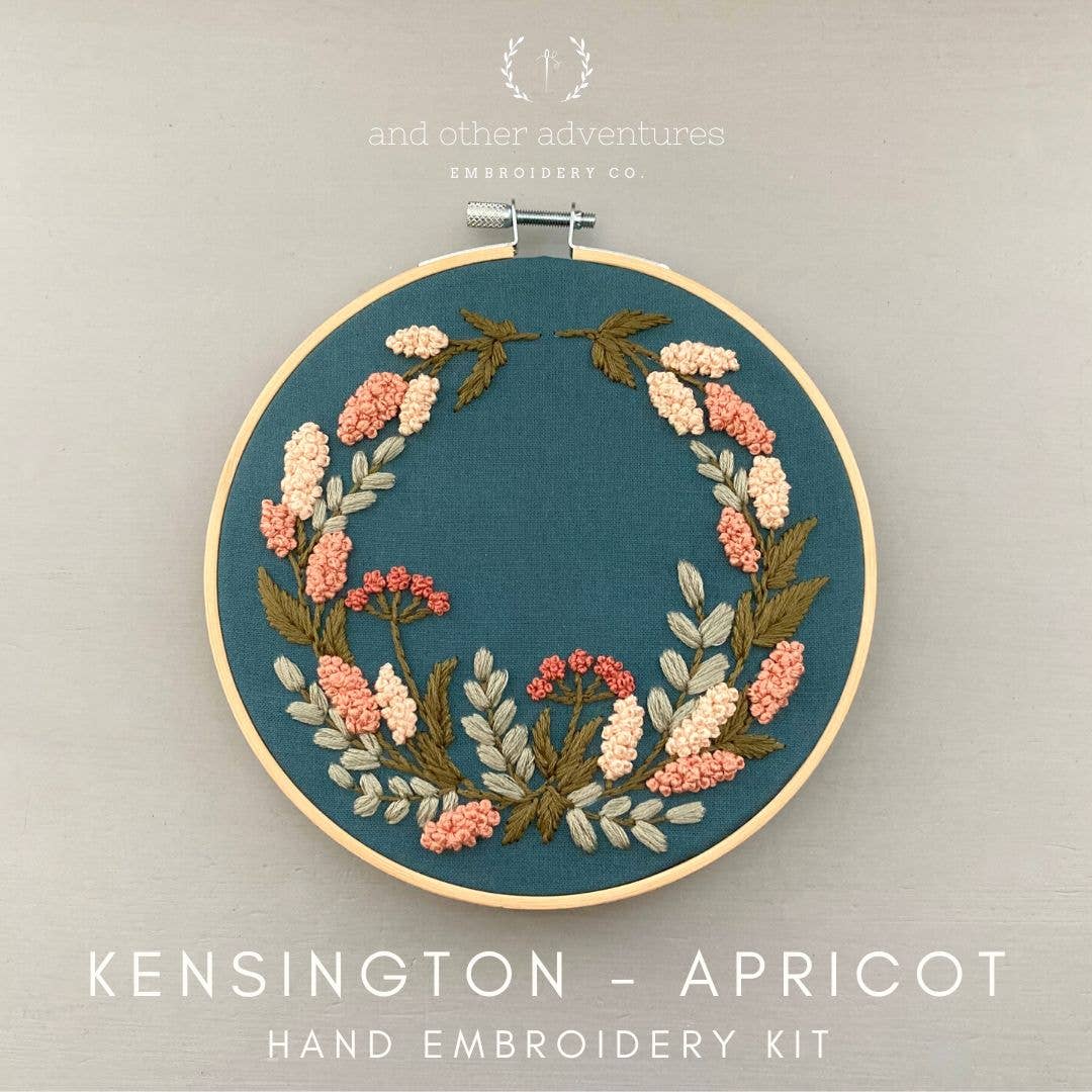 Hand Embroidery Kit - Kensington Apricot
