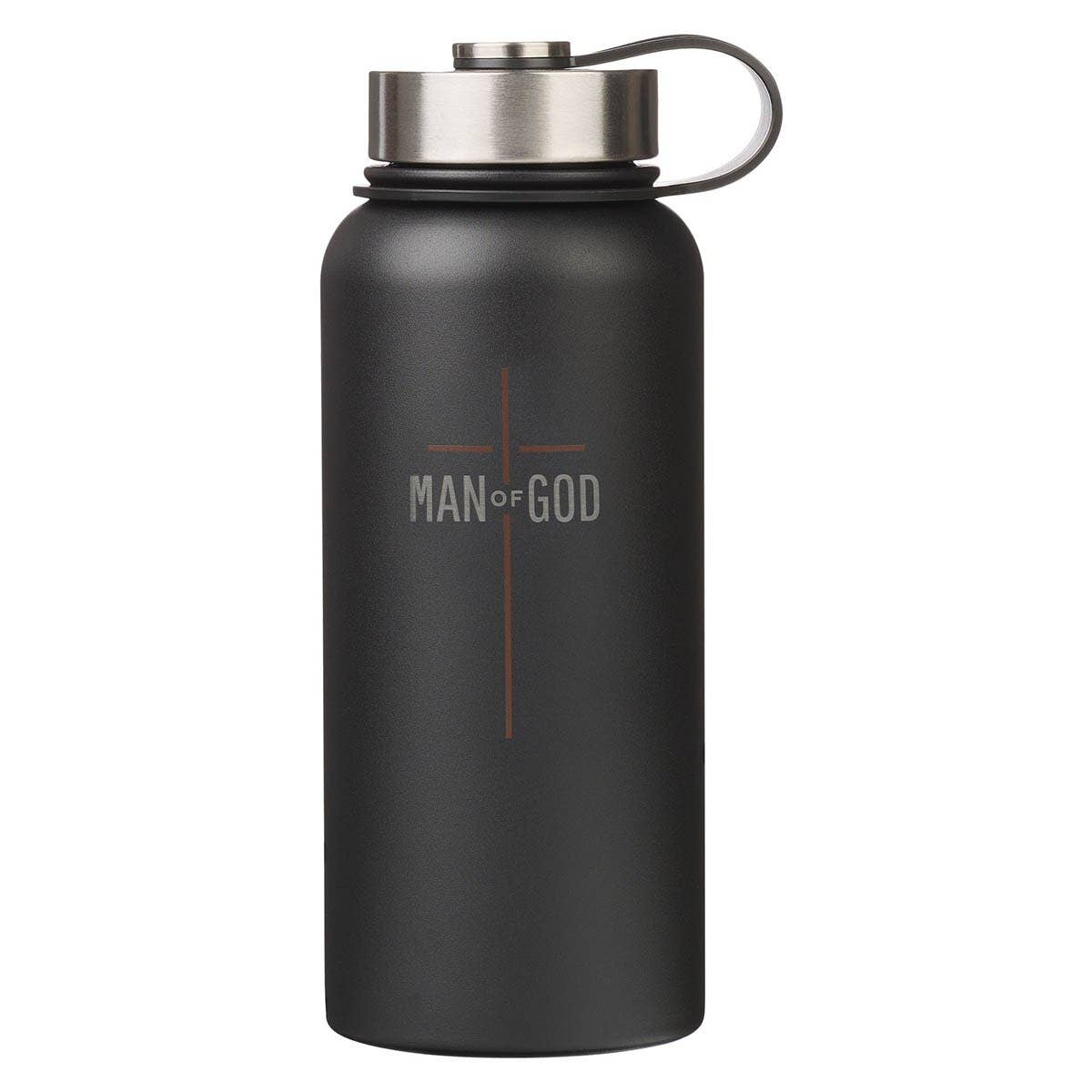 Water Bottle SS Black Man of God