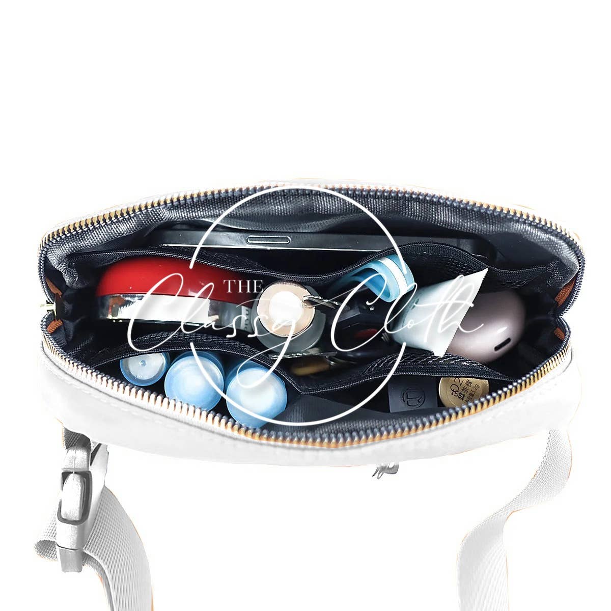 The White Stadium Crossbody (Up To 54'' Strap)