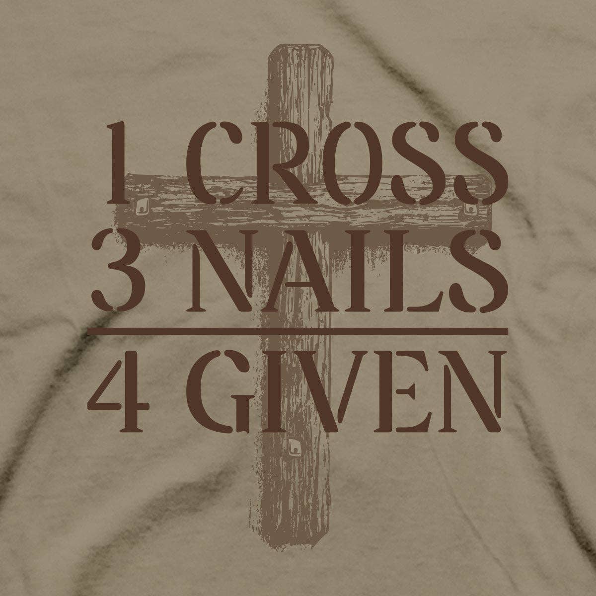 Kerusso Christian T-Shirt The Cross: Khaki