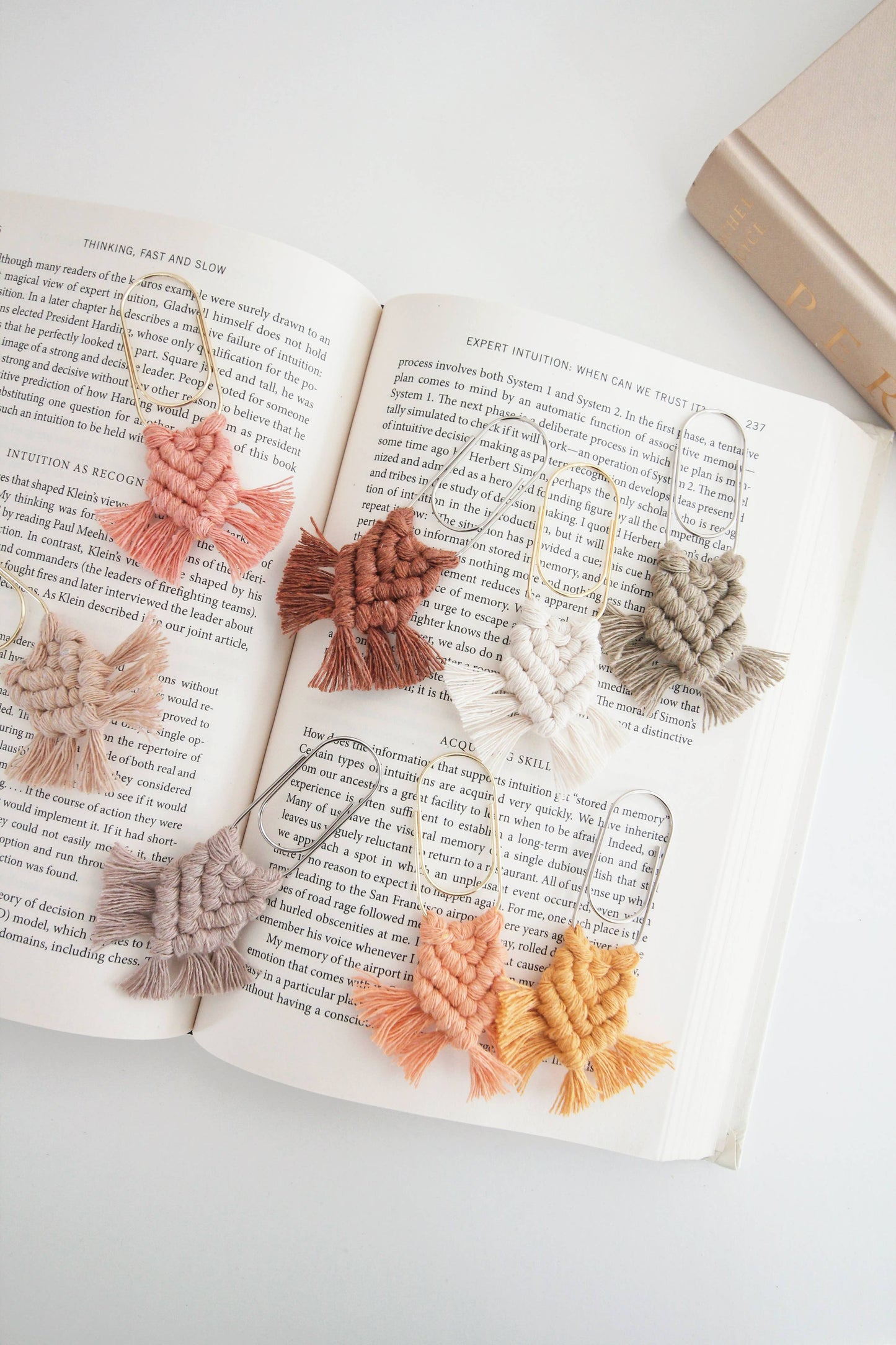 Paper Clip Bookmarks: Sage / Silver