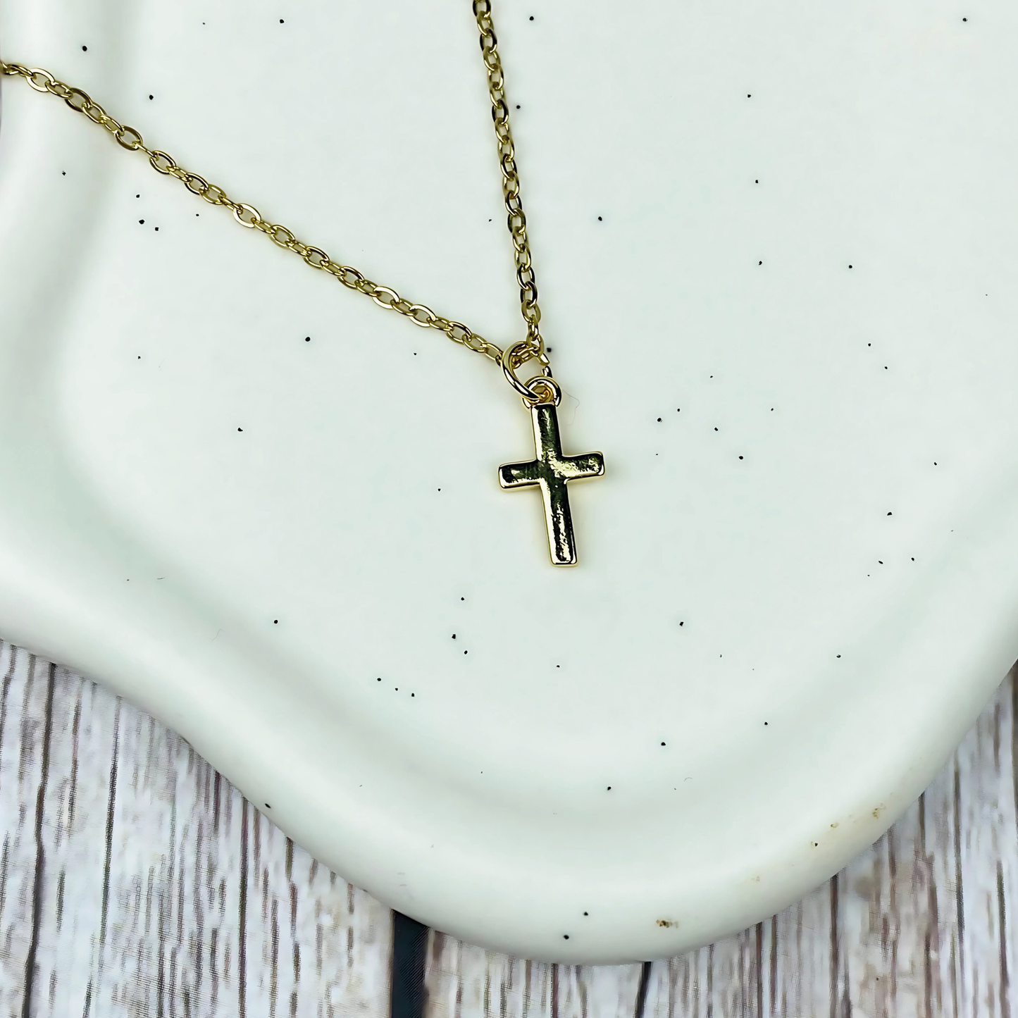 And If Not Cross Charm Necklace | Christian Jewelry