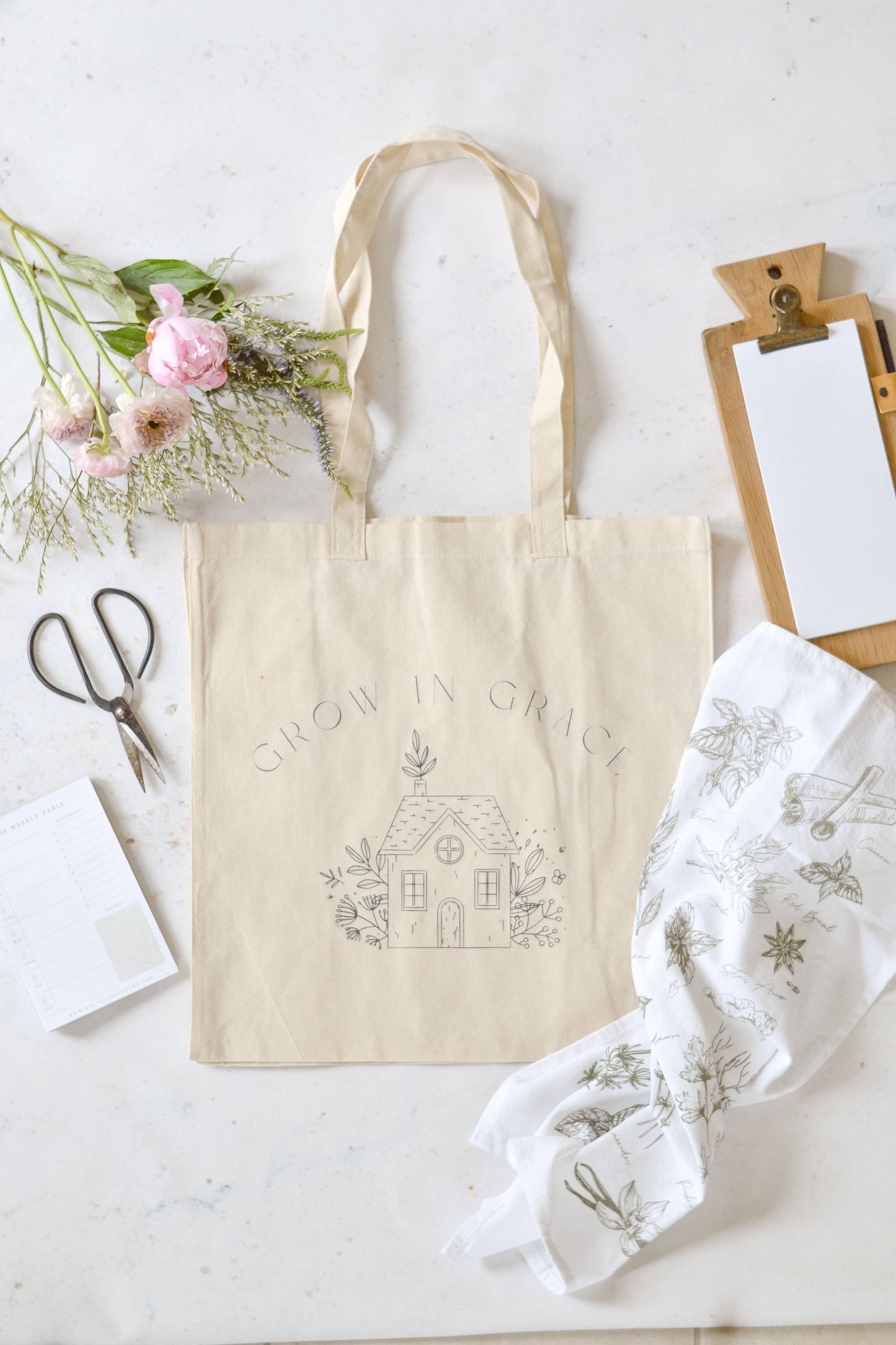 Grow In Grace Tote Bag