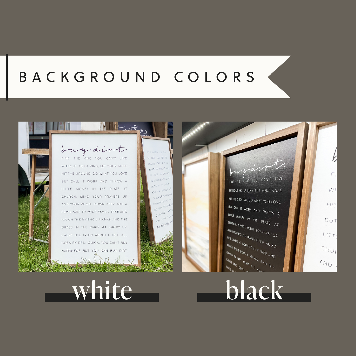 Jireh, You Are Enough |  White / Dark Walnut / 8x12"