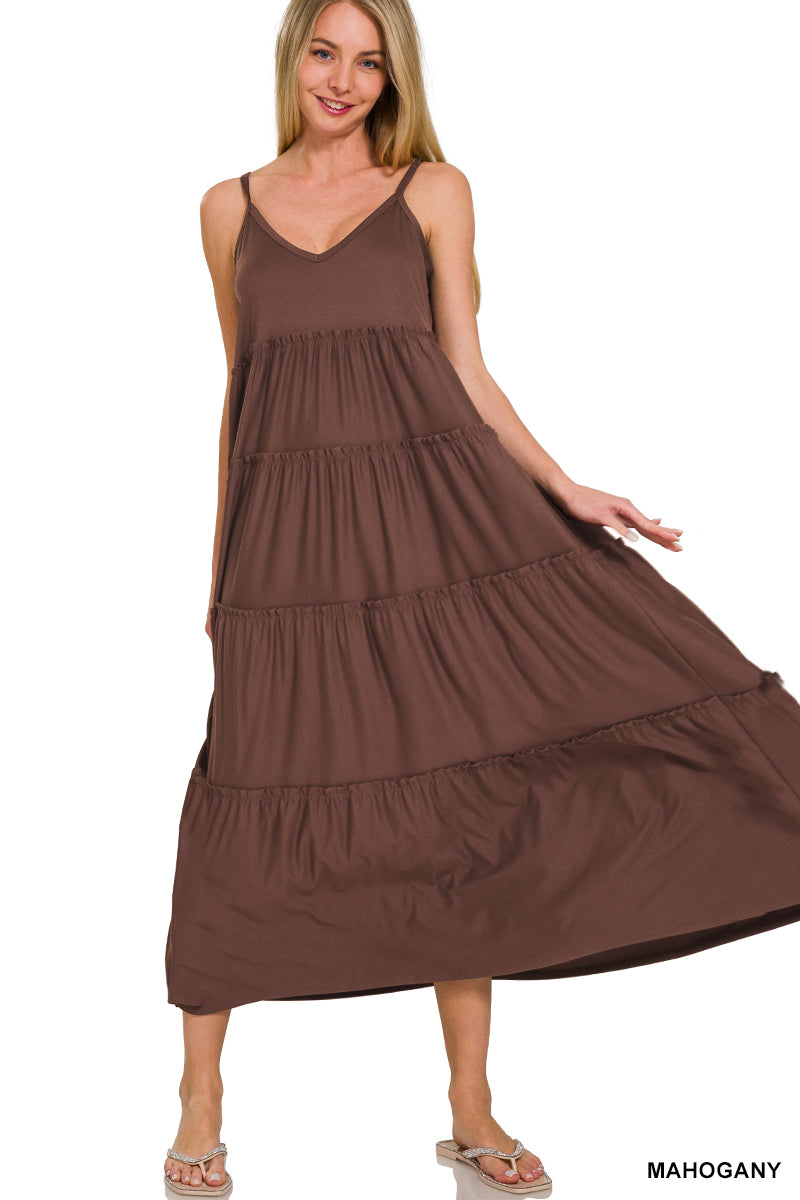 The Mahogany Maxi Dress (S-3X)