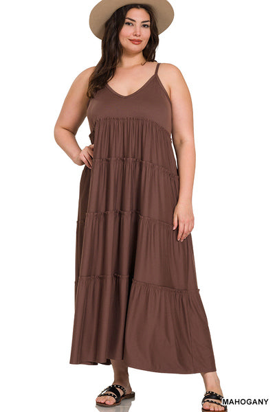 The Mahogany Maxi Dress (S-3X)