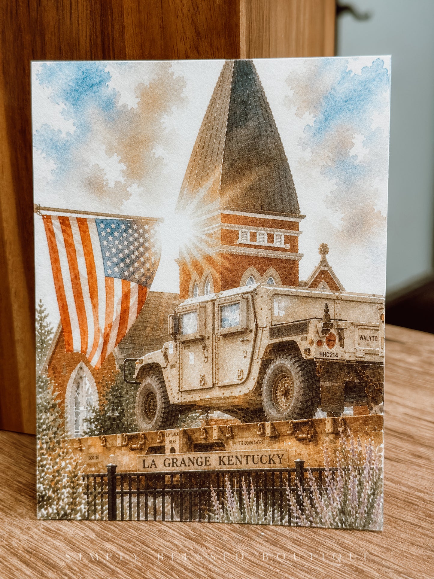 American Flag Postcard