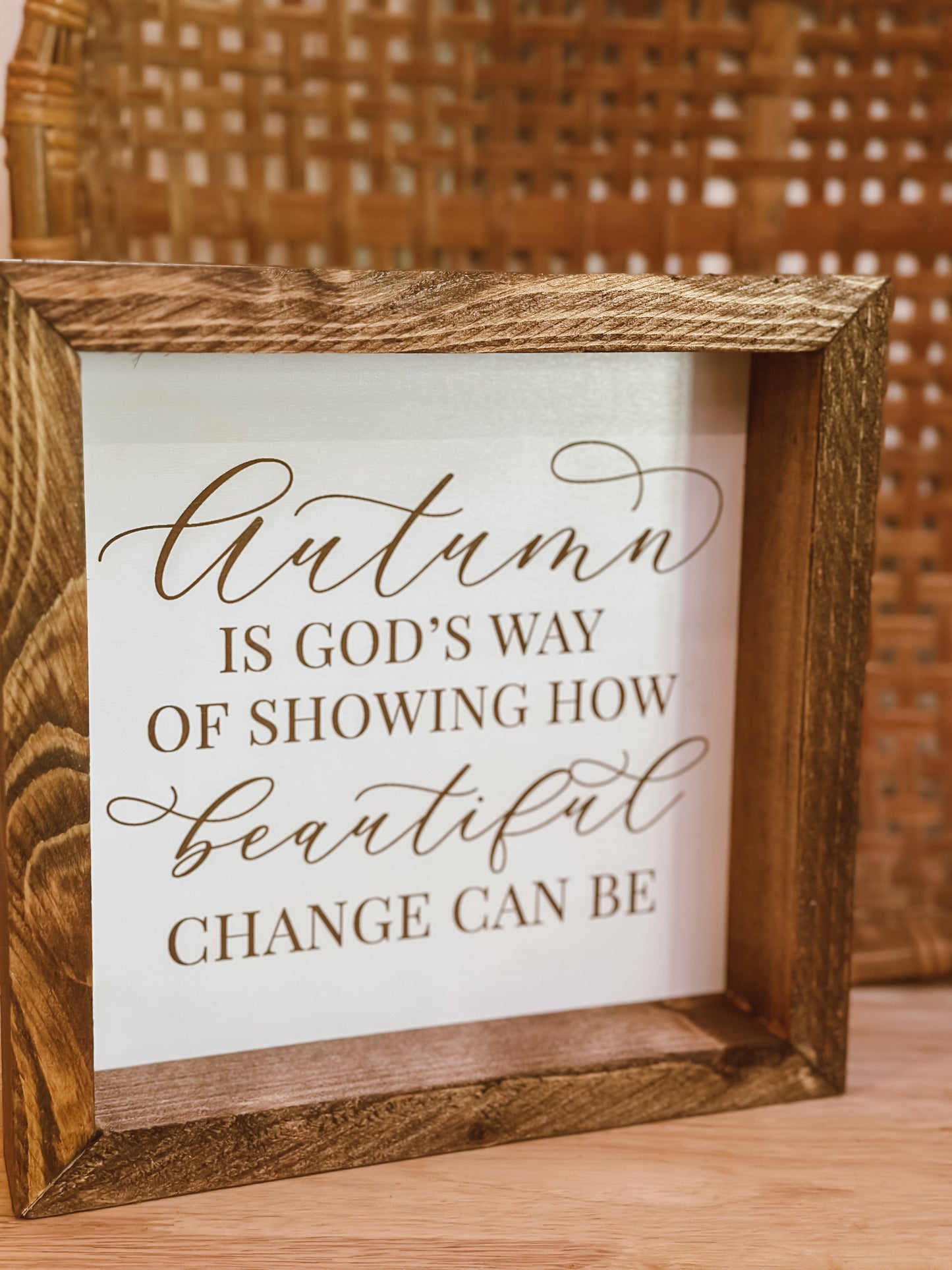 Autumn Sign 9x9