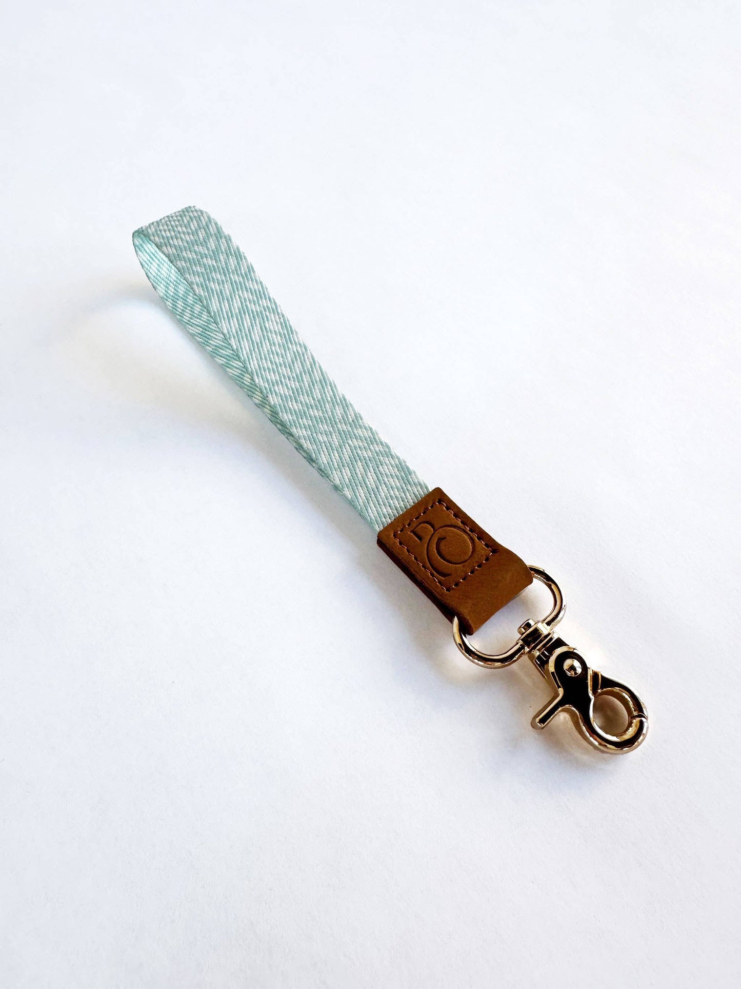 Keychain Lanyard: Green Floral