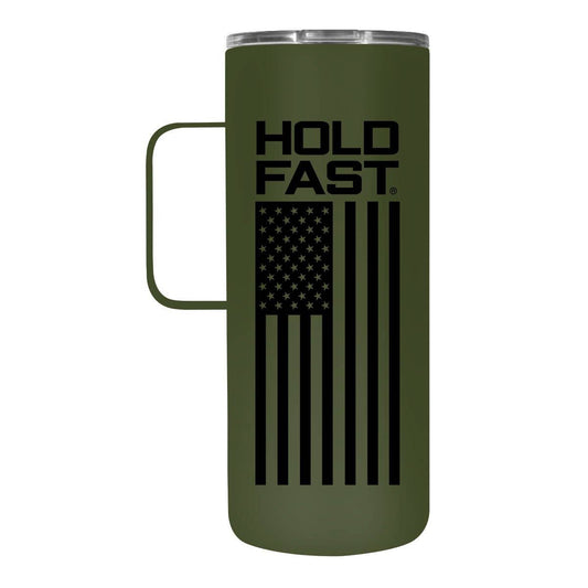 HOLD FAST Freedom 22 oz Stainless Steel Tumbler With Handle: Army Green