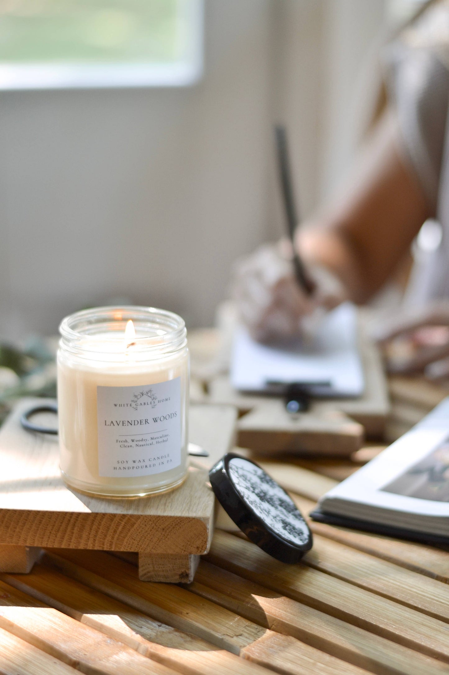 Lavender Woods Handpoured 8 oz. Soy Candle | Made in USA