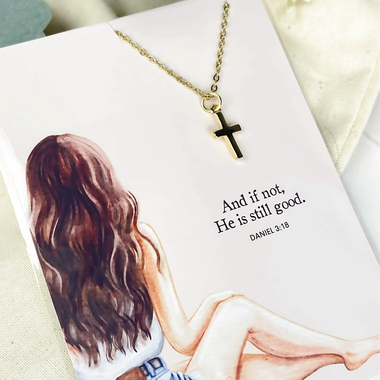 And If Not Cross Charm Necklace | Christian Jewelry