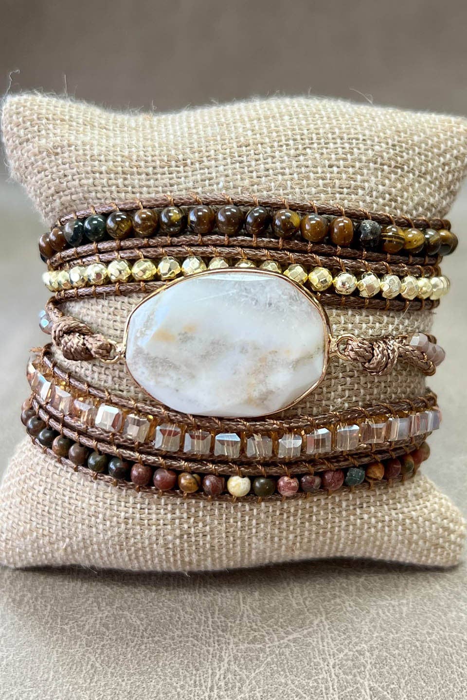 Kelly Wrap Bracelet: White