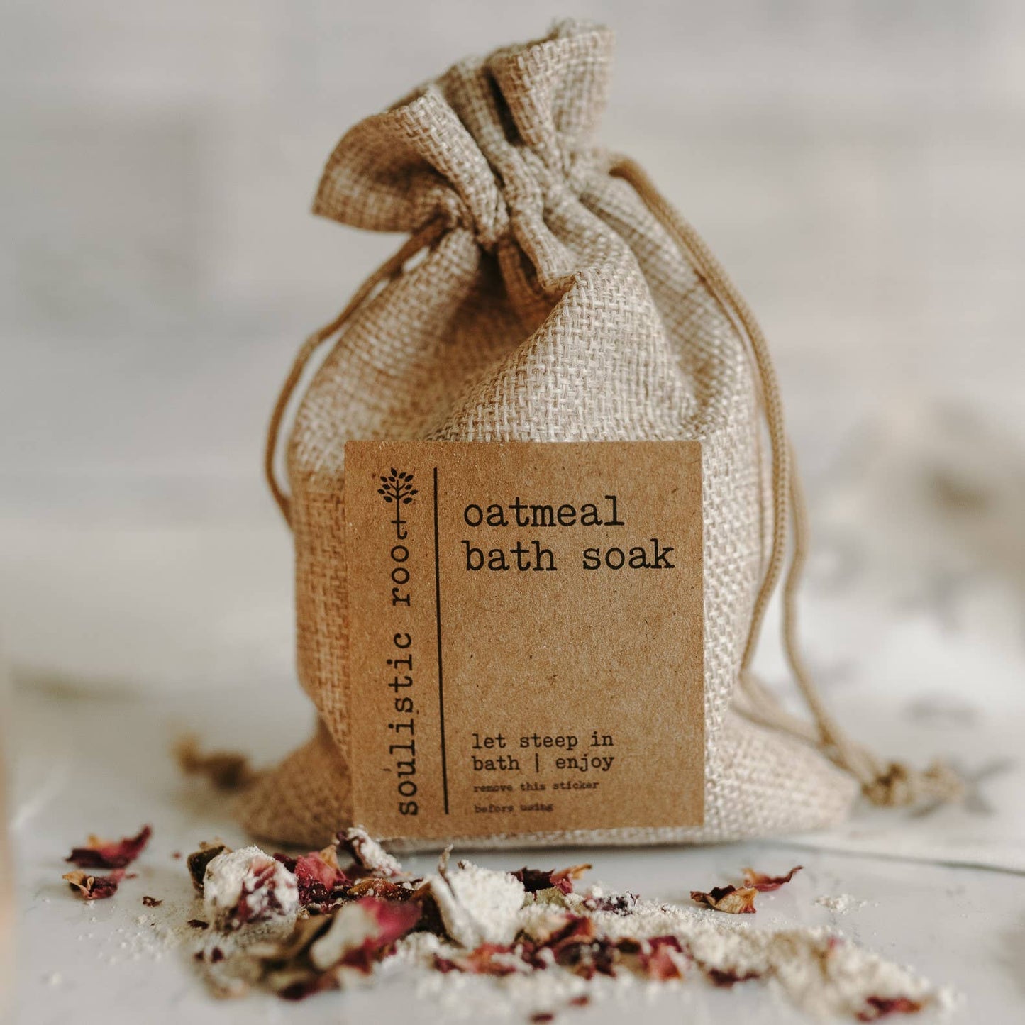 Herbal Oatmeal Bath Soak : Rose