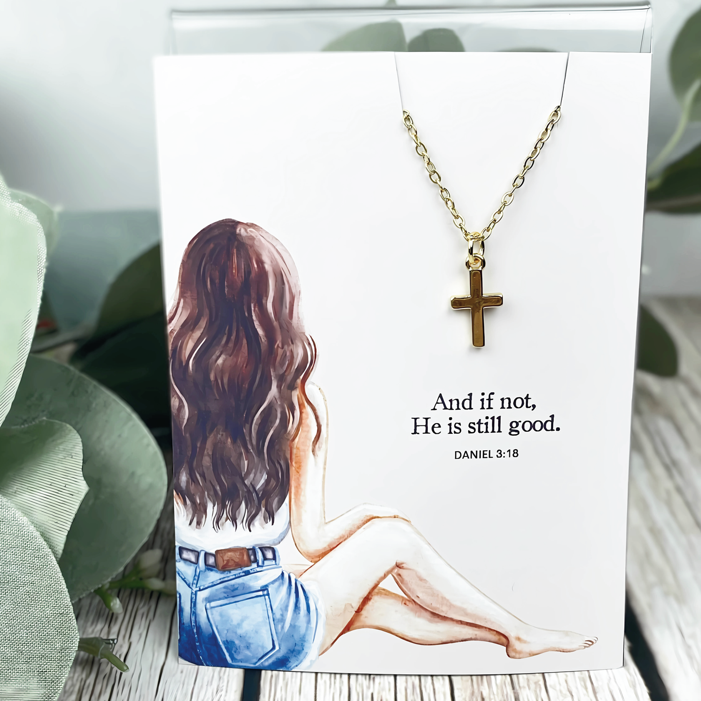 And If Not Cross Charm Necklace | Christian Jewelry