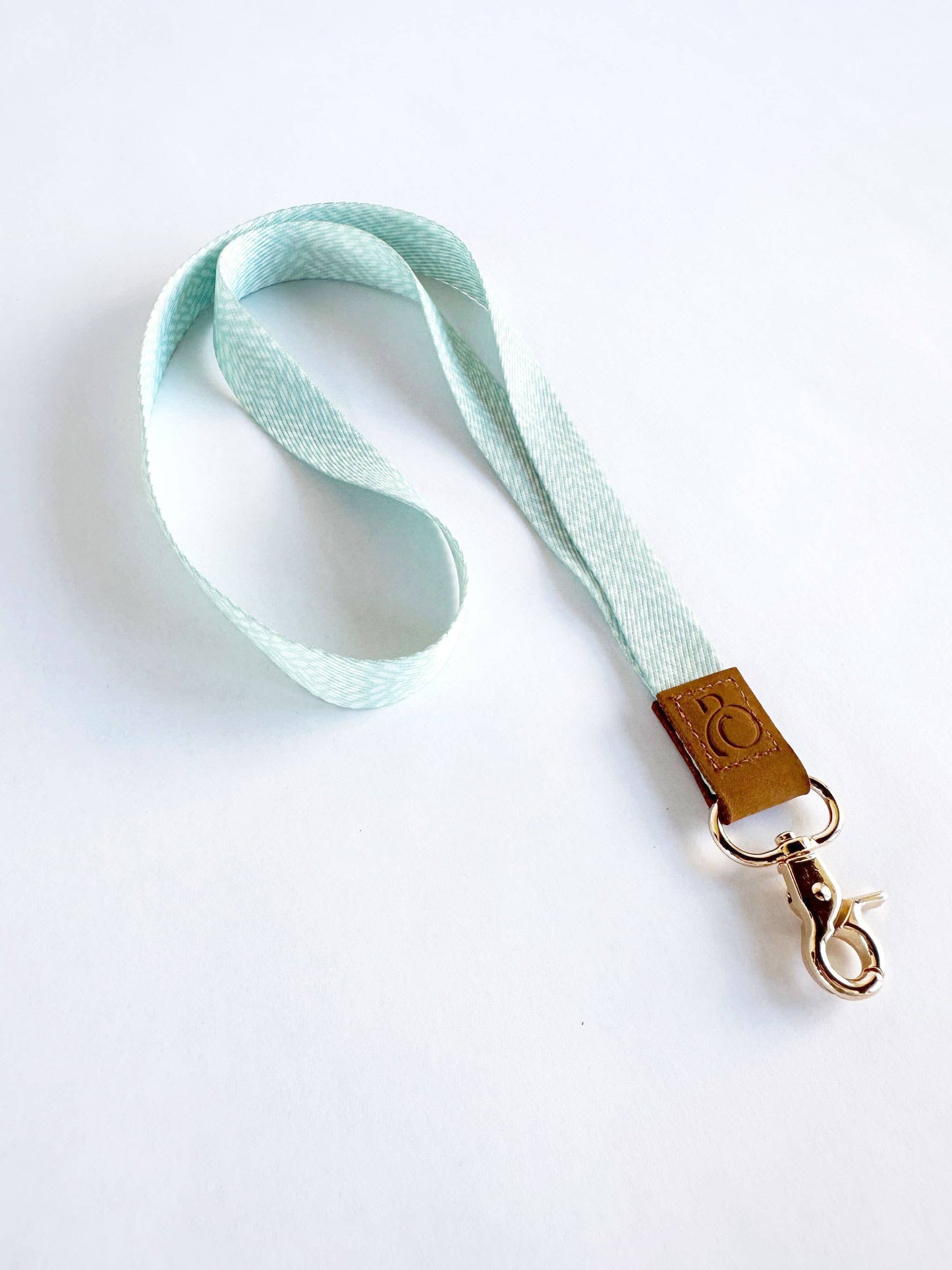 Neck Lanyard: Blue Floral