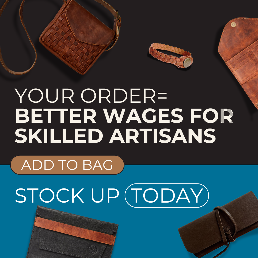 ESV Bible | Leather Goods | Artisan Made | Ethical Gift: Stone