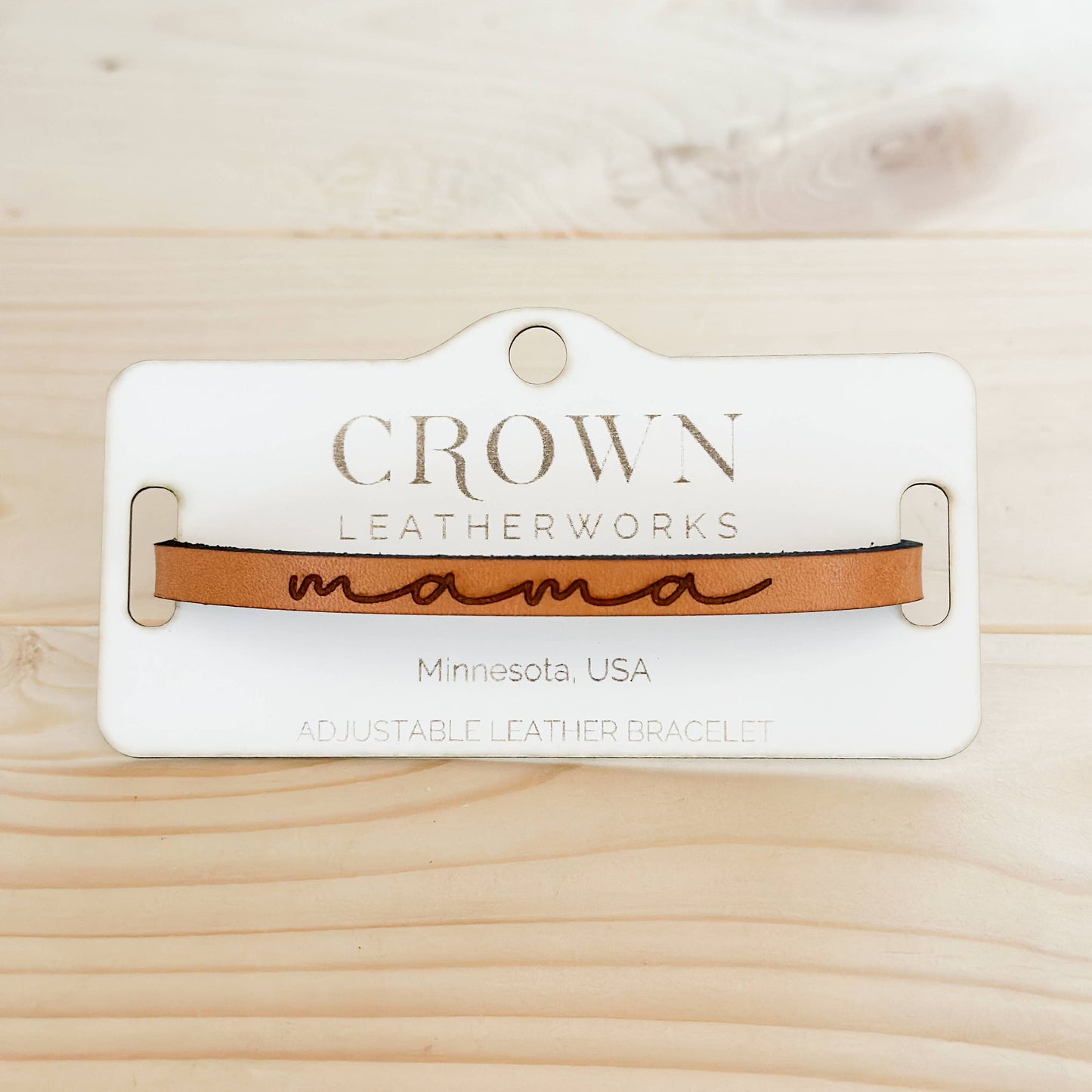 Natural Leather Stacking Bracelet | redeemed