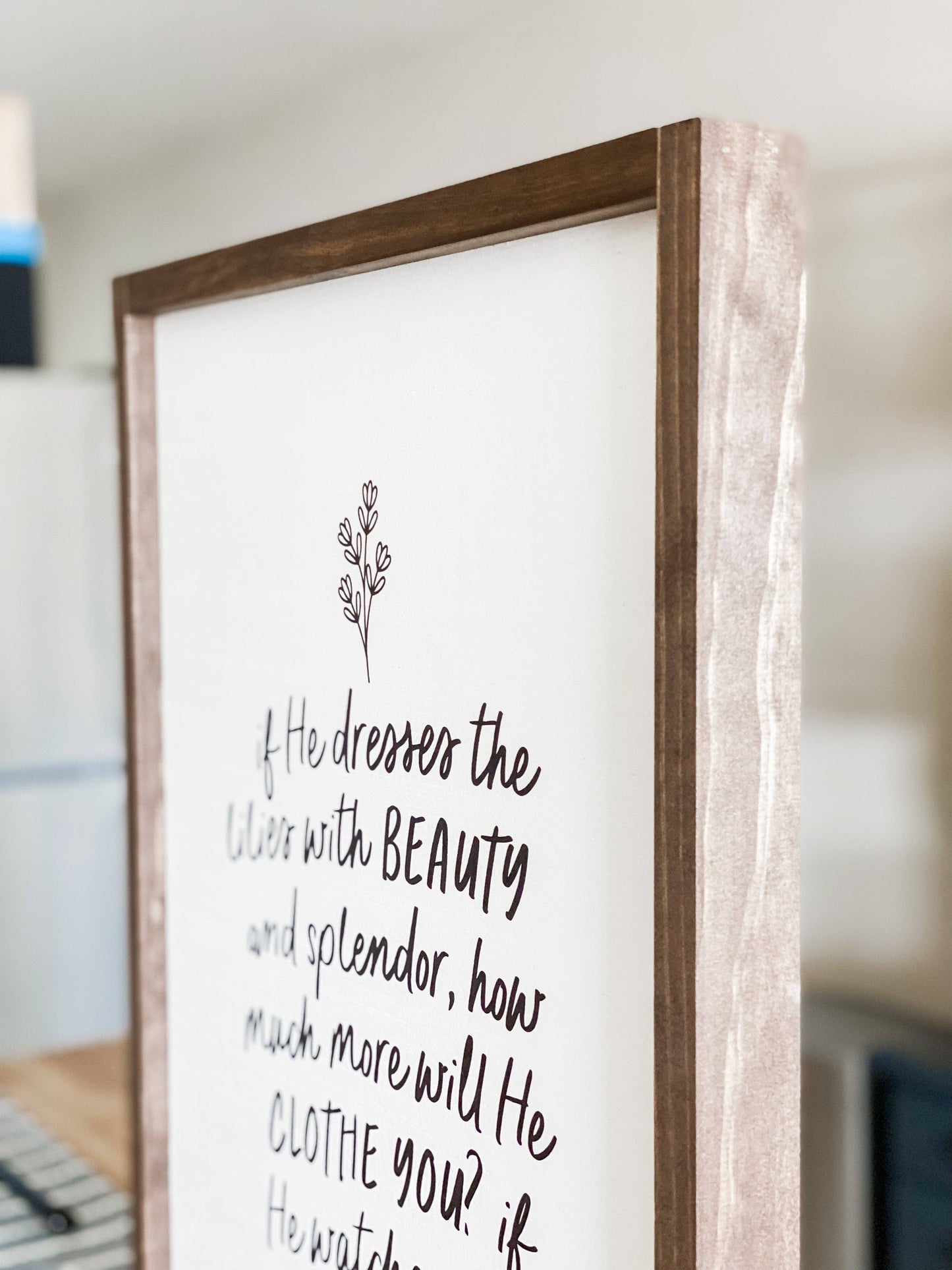 Jireh, You Are Enough |  Black / Dark Walnut / 8x12"