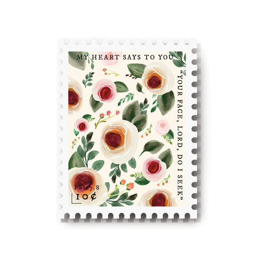 Psalm 27:8 Stamp Sticker