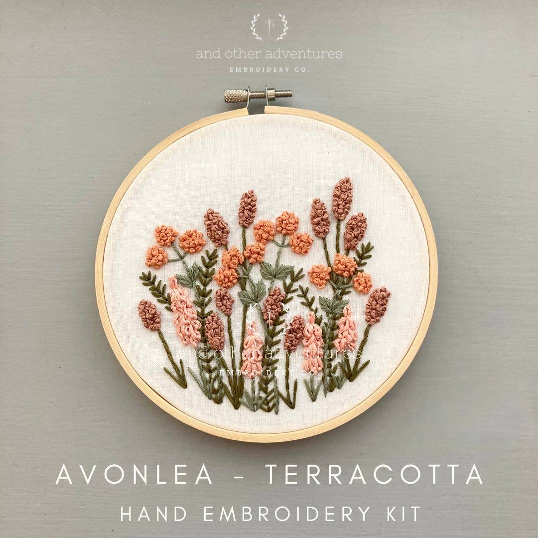 Embroidery Kit  - Avonlea in Terracotta