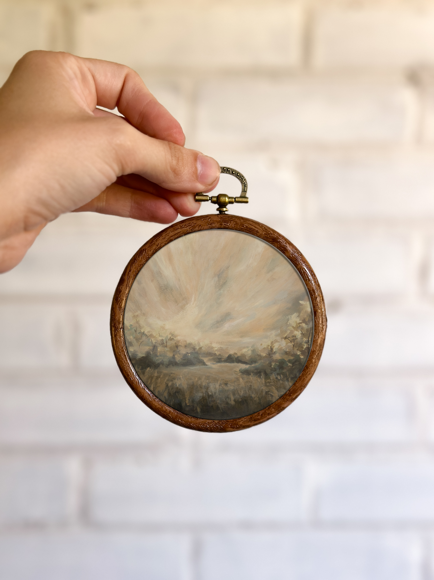 "Joy Finding Home" Circle Ornament   