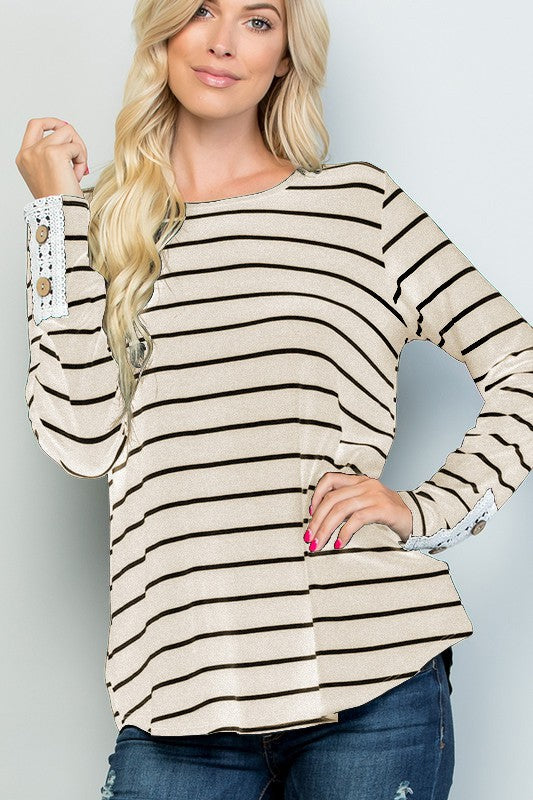 The Johnson Back Button Top