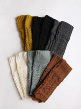 Load image into Gallery viewer, Knitted Arm Warmers - Brown
