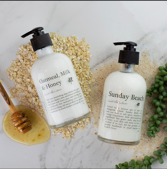 8oz Goat Milk Lotion: Oatmeal Milk & Honey