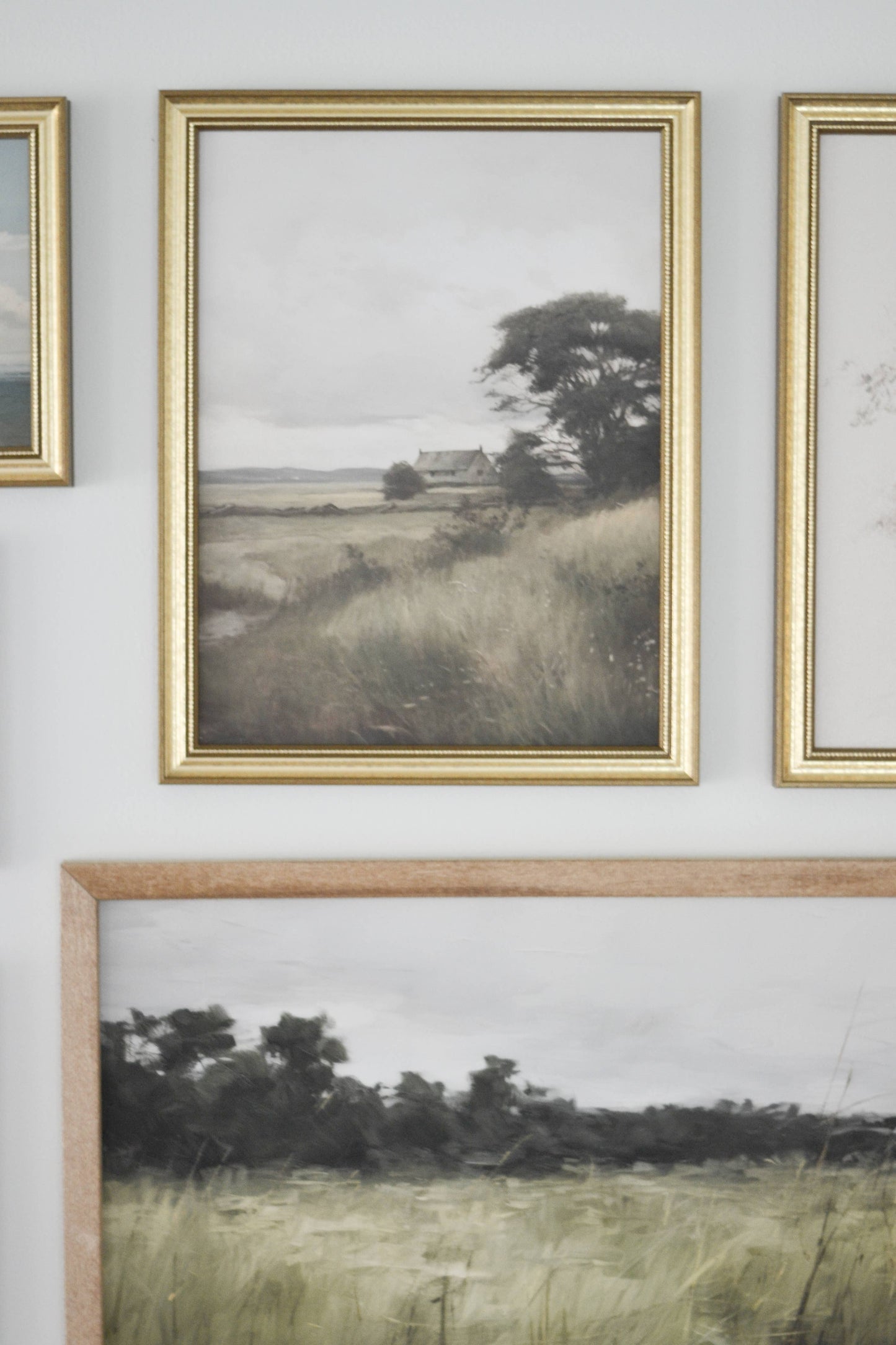 Willow & Wheat Artwork: Gold Frame / 5x7