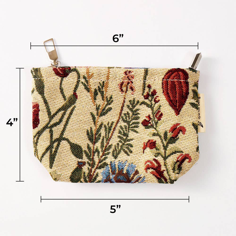 Botanical Toiletry Bag - Travel-Friendly Cosmetic Bag