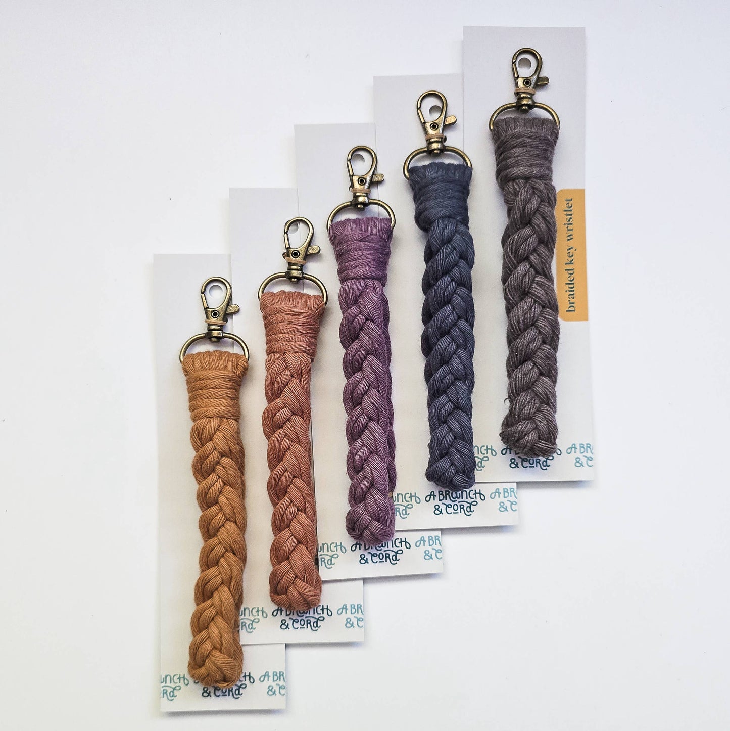 Macrame Key Wristlets - Neutrals (5) Pack