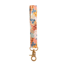 Load image into Gallery viewer, Honeysuckle Floral Wristlet Keychain
