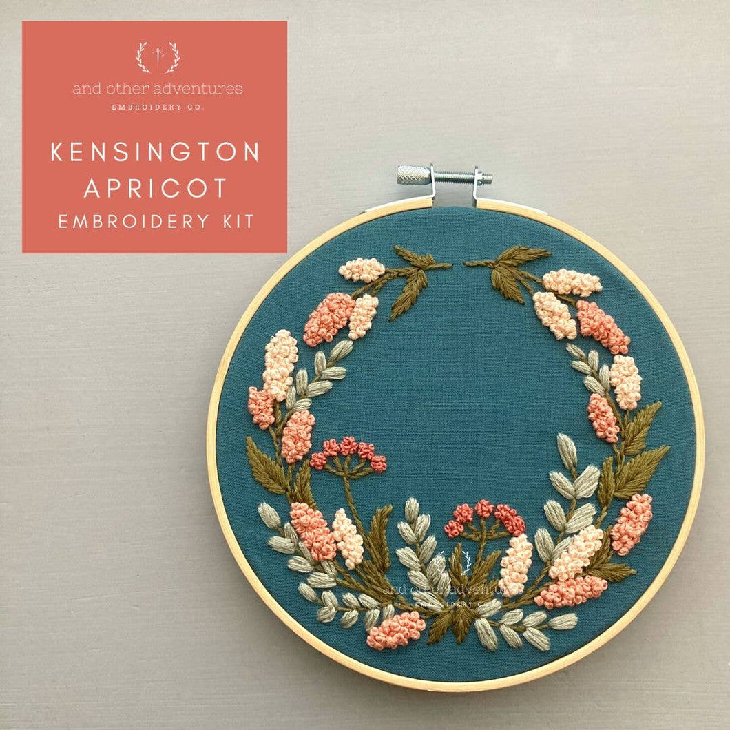 Hand Embroidery Kit - Kensington Apricot