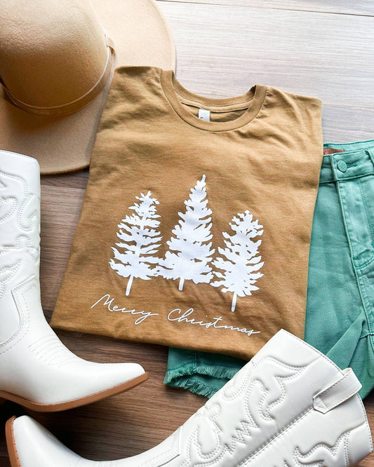 Merry Christmas Vintage Christmas Tee (Small-3X)