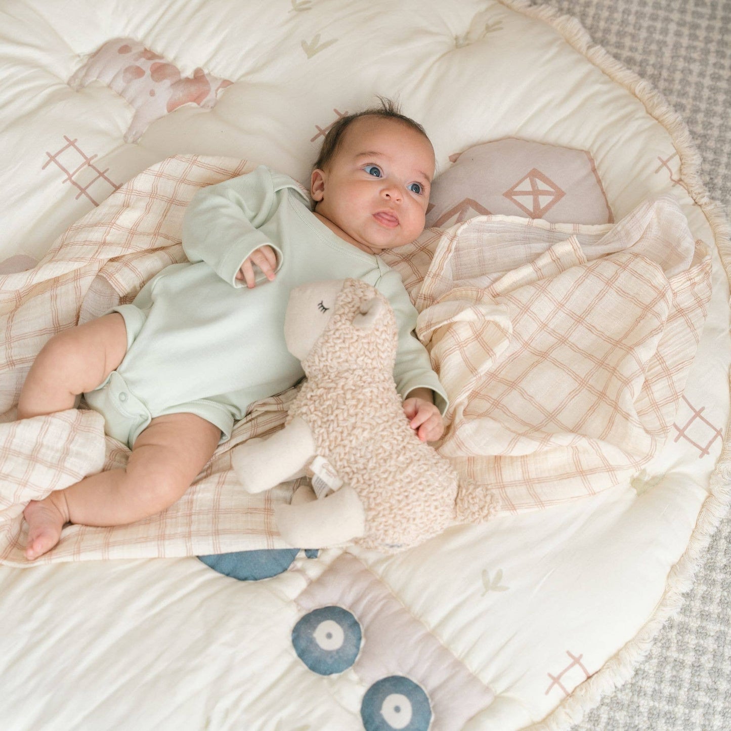Leslie Lamb Plush Stuffed Animal Toy