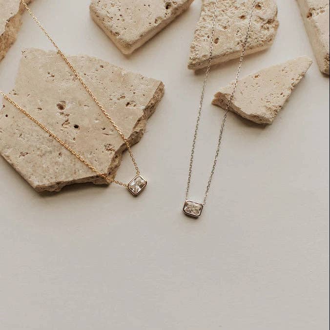 Blair Diamond Necklace: Silver