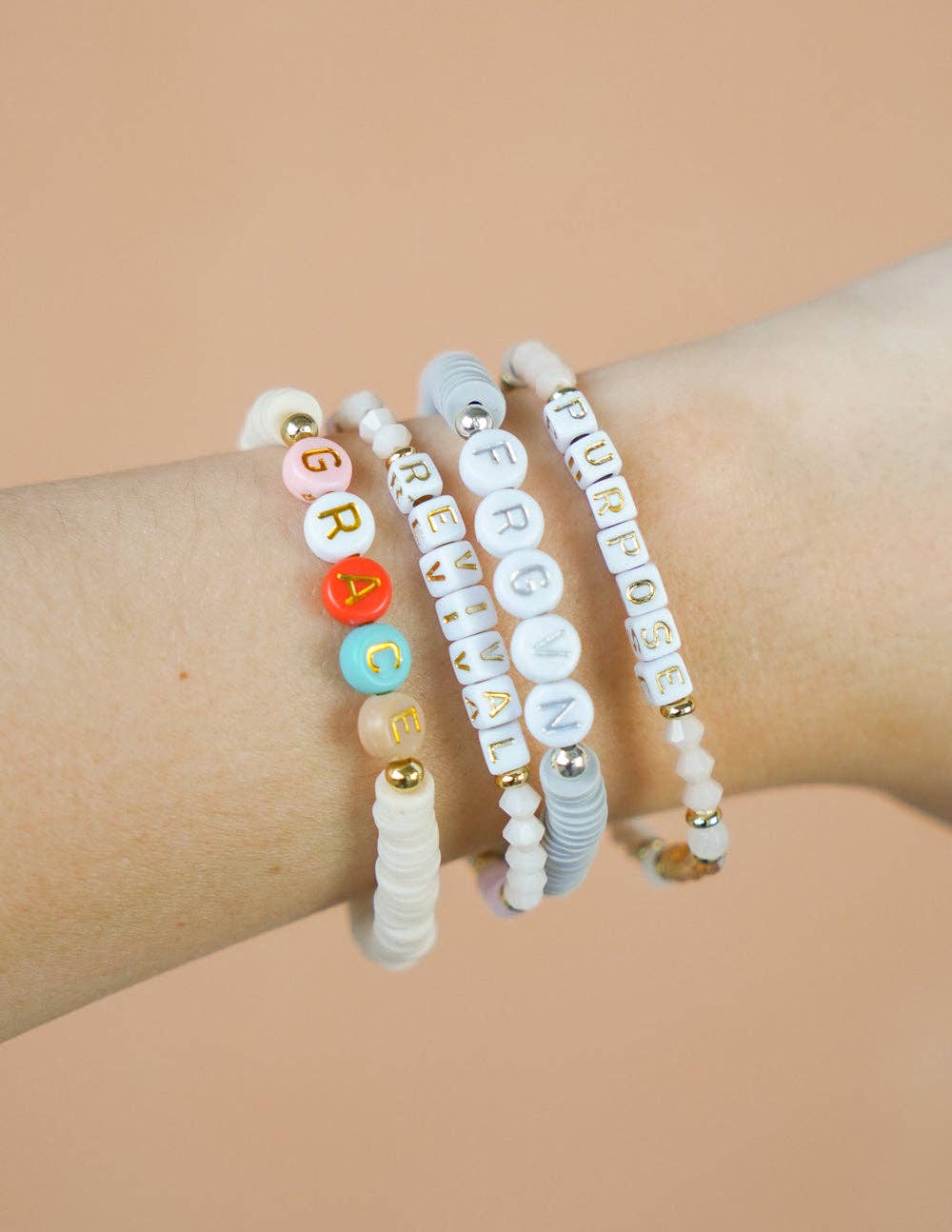 Purpose Letter Bracelet: Large