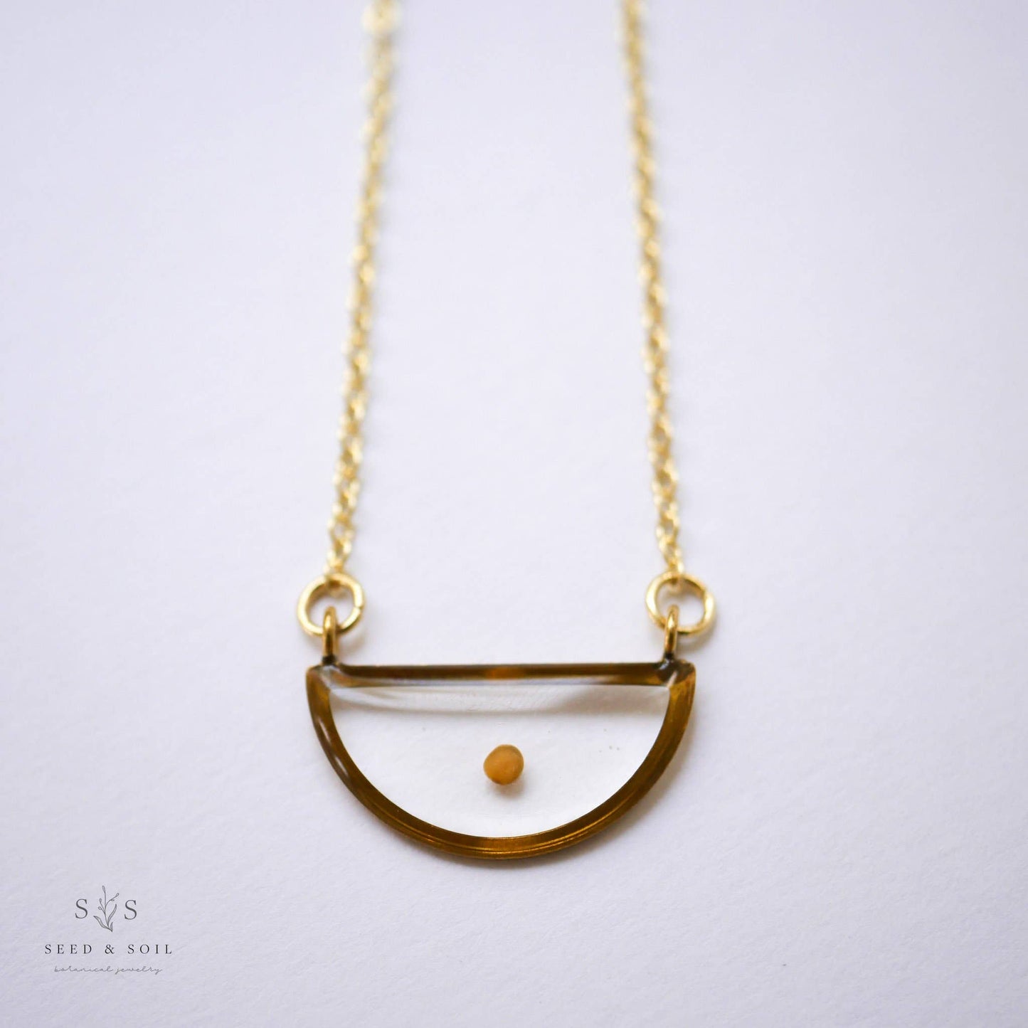 Mustard Seed Necklace - Demi Lune Faith Jewelry: 18"