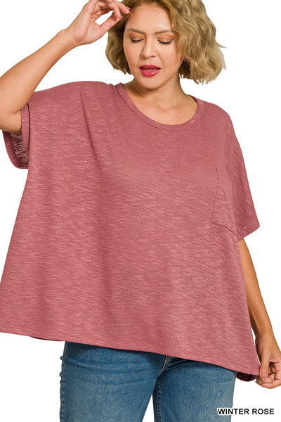 ZENANA Hacci Top - Rose
