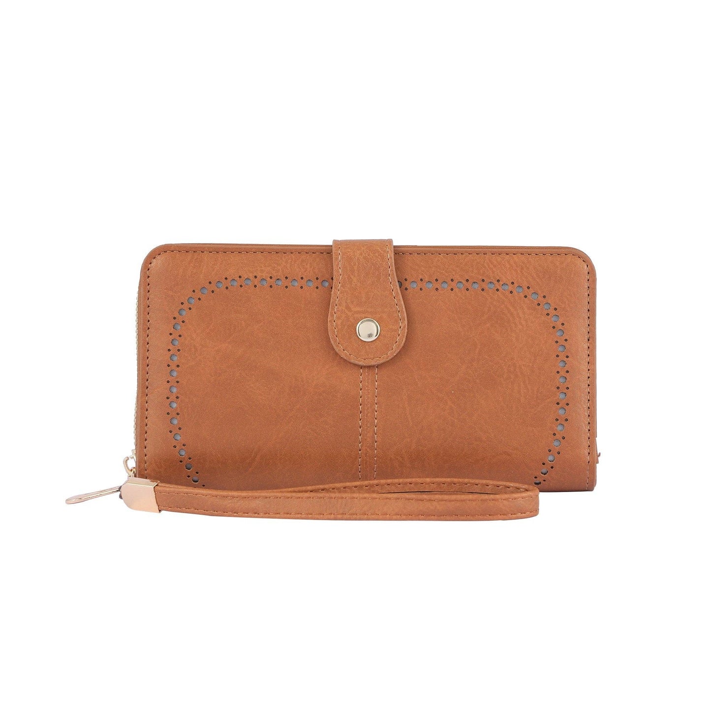 The Rachel Vegan Leather Wallet: Tan