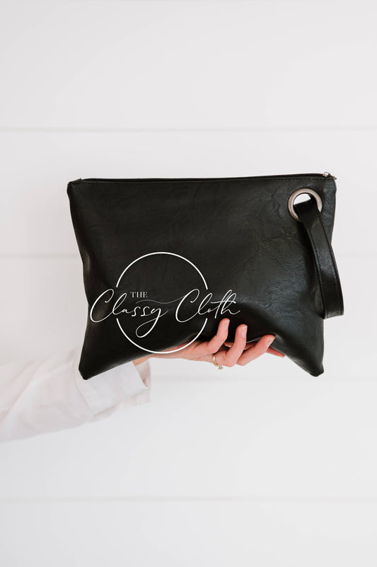 Trendy Clutch - Solid Black