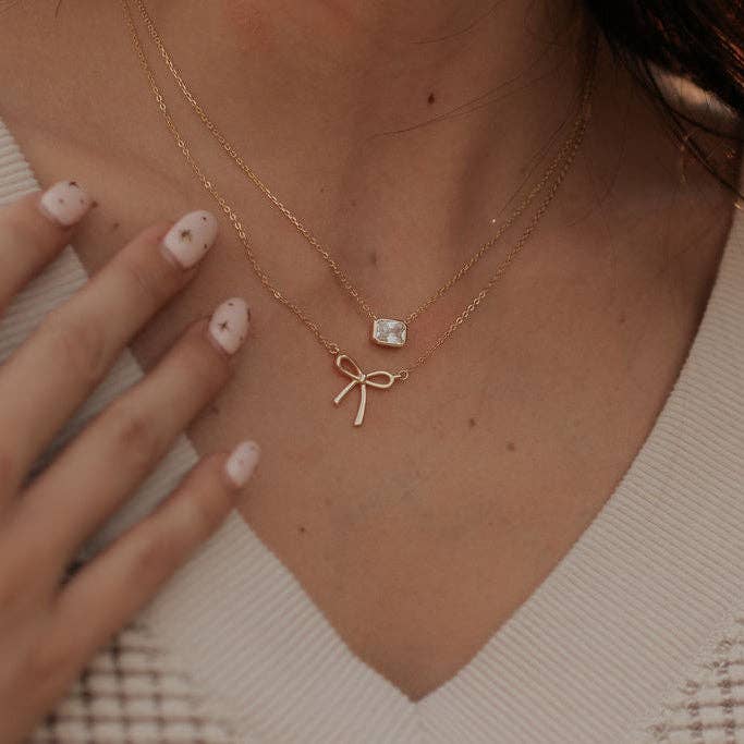 Blair Diamond Necklace: Silver