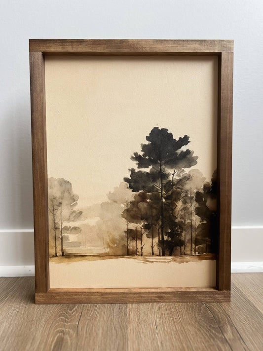 Ivy Vintage Print | Light Oak / 8x12"