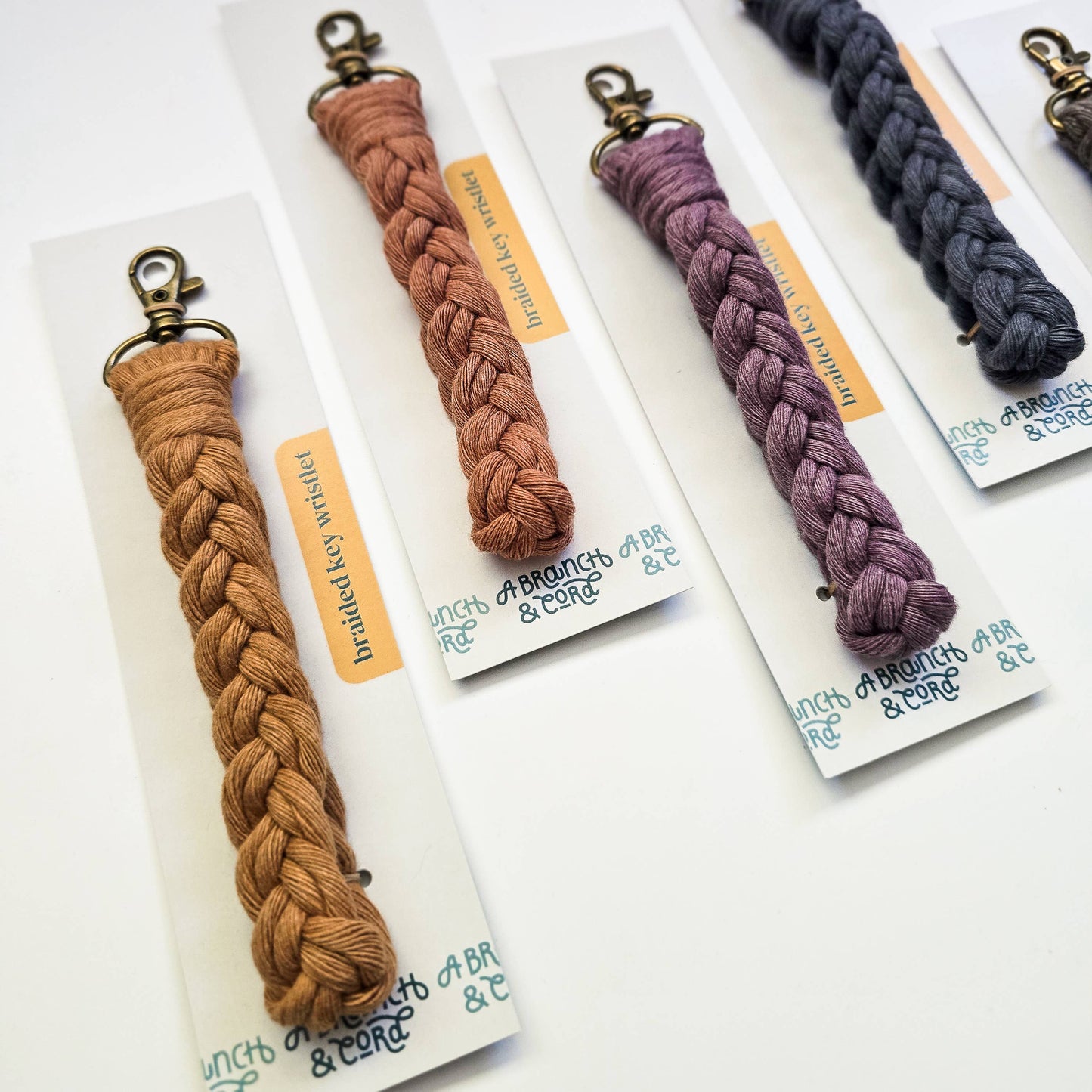 Macrame Key Wristlets - Neutrals (5) Pack